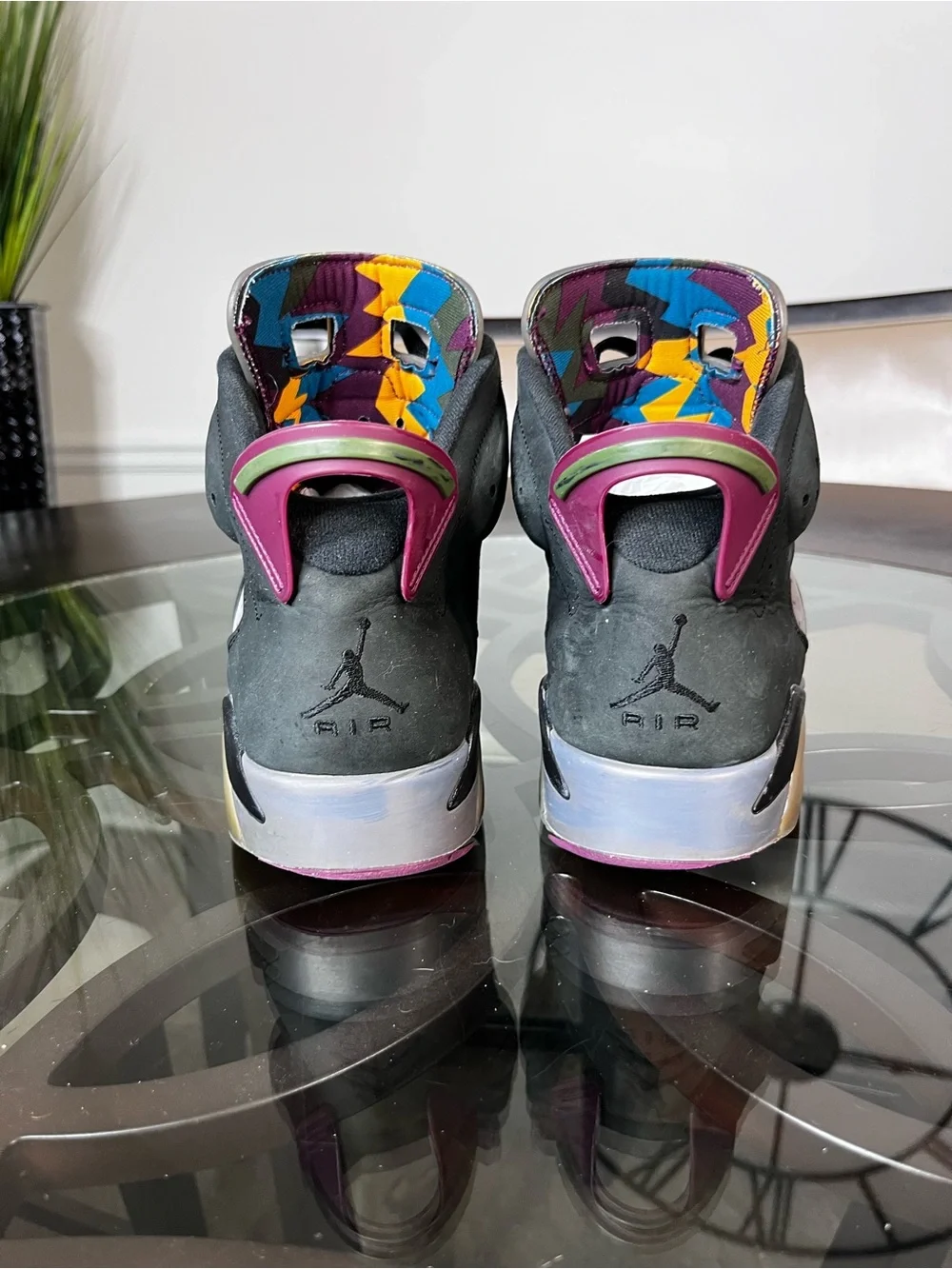 Nike Air Jordan 6 Bordeaux Black/Light Graphite-Dark Grey Sz 9